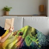 image:imageAmbesonne Animal Soft Flannel Fleece Throw Blanket Frog Prince with Golden Yellow Crown on Rocks Soul Mates Illustration Cozy Plush for Indoor and Outdoor Use 60 x 80 Yellow GreenYellow Green