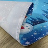 image:imageAmbesonne Christmas Place Mats Set of 4 Snowman Gets The Gift from Santa Claus in Winter Night Moonlight Illustration Washable Fabric Placemats for Dining Table Standard Size Blue Yellow