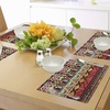 image:imageAmbesonne Ethnic Place Mats Set of 4 Classic Traditional Pattern Image Bird Flower Arrow Natural Ethnic Washable Fabric Placemats for Dining Table Standard Size Teal Red