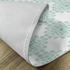 image:imageAmbesonne Floral Place Mats Set of 4 Abstract Horizontal Lines Geometric Bold Thin Stripes Ocean Themed Illustration Washable Fabric Placemats for Dining Table Standard Size Seafoam White