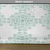 image:imageAmbesonne Floral Place Mats Set of 4 Abstract Horizontal Lines Geometric Bold Thin Stripes Ocean Themed Illustration Washable Fabric Placemats for Dining Table Standard Size Seafoam White