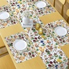 image:imageAmbesonne Floral Table Runner amp Placemats Abstract Clove Petals Digital Featured Vibrant Circular Essence Bouquet Design Set for Dining Table Decor Placemat 4 pcs  Runner 16x72 Petrol Blue TealMulti Color