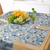 image:imageAmbesonne Floral Table Runner amp Placemats Abstract Clove Petals Digital Featured Vibrant Circular Essence Bouquet Design Set for Dining Table Decor Placemat 4 pcs  Runner 16x72 Petrol Blue TealMustard White