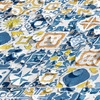 image:imageAmbesonne Floral Table Runner amp Placemats Abstract Clove Petals Digital Featured Vibrant Circular Essence Bouquet Design Set for Dining Table Decor Placemat 4 pcs  Runner 16x72 Petrol Blue TealMustard White