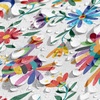 image:imageAmbesonne Floral Table Runner amp Placemats Abstract Clove Petals Digital Featured Vibrant Circular Essence Bouquet Design Set for Dining Table Decor Placemat 4 pcs  Runner 16x72 Petrol Blue TealTan Brown