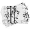 image:imageAmbesonne Floral Table Runner amp Placemats Abstract Clove Petals Digital Featured Vibrant Circular Essence Bouquet Design Set for Dining Table Decor Placemat 4 pcs  Runner 16x72 Petrol Blue TealWhite and Black