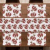 image:imageAmbesonne Floral Table Runner amp Placemats Abstract Clove Petals Digital Featured Vibrant Circular Essence Bouquet Design Set for Dining Table Decor Placemat 4 pcs  Runner 16x72 Petrol Blue TealRed Umber Rose