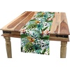 image:imageAmbesonne Floral Table Runner amp Placemats Abstract Clove Petals Digital Featured Vibrant Circular Essence Bouquet Design Set for Dining Table Decor Placemat 4 pcs  Runner 16x72 Petrol Blue TealPale Caramel Burgundy