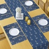 image:imageAmbesonne Floral Table Runner amp Placemats Abstract Clove Petals Digital Featured Vibrant Circular Essence Bouquet Design Set for Dining Table Decor Placemat 4 pcs  Runner 16x72 Petrol Blue TealWhite Blue