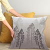 image:imageAmbesonne Flower Throw Pillow Cushion Cover Retro Romantic Rose Petal with Rain Water Drops Valentines Love Picture Decorative Square Accent Pillow Case 18 X 18 White and BlackPale Mauve Taupe