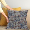 image:imageAmbesonne Flower Throw Pillow Cushion Cover Retro Romantic Rose Petal with Rain Water Drops Valentines Love Picture Decorative Square Accent Pillow Case 18 X 18 White and BlackBlue Umber
