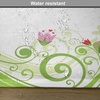 image:imageAmbesonne Green Flower Place Mats Set of 4 Blossoming Abstract Elements Swirls Springtime Foliage Illustration Washable Fabric Placemats for Dining Room Kitchen Table Decor Lime Green Pink Red