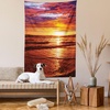image:imageAmbesonne Hawaiian Tapestry Dramatic Picture of Sunset Over Beach Sun Rays Reflection on Sea Evening View Wall Hanging for Bedroom Living Room Dorm Decor 40 X 60 Yellow Orange