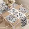 image:imageAmbesonne Horses Table Runner amp Placemats Classic Swedish Dalecarlian Coral Azure Blue Animals and Green Floral Arrangement Set for Dining Table Decor Placemat 4 pcs  Runner 16x72 Blue BurgundyTeal Brown