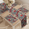 image:imageAmbesonne Horses Table Runner amp Placemats Classic Swedish Dalecarlian Coral Azure Blue Animals and Green Floral Arrangement Set for Dining Table Decor Placemat 4 pcs  Runner 16x72 Blue BurgundyBeige Grey