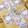 image:imageAmbesonne Horses Table Runner amp Placemats Classic Swedish Dalecarlian Coral Azure Blue Animals and Green Floral Arrangement Set for Dining Table Decor Placemat 4 pcs  Runner 16x72 Blue BurgundyBlue Pink