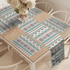 image:imageAmbesonne Horses Table Runner amp Placemats Classic Swedish Dalecarlian Coral Azure Blue Animals and Green Floral Arrangement Set for Dining Table Decor Placemat 4 pcs  Runner 16x72 Blue BurgundyPeach Cream