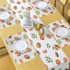 image:imageAmbesonne Horses Table Runner amp Placemats Classic Swedish Dalecarlian Coral Azure Blue Animals and Green Floral Arrangement Set for Dining Table Decor Placemat 4 pcs  Runner 16x72 Blue BurgundyBurnt Orange Fern Green