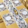 image:imageAmbesonne Horses Table Runner amp Placemats Classic Swedish Dalecarlian Coral Azure Blue Animals and Green Floral Arrangement Set for Dining Table Decor Placemat 4 pcs  Runner 16x72 Blue BurgundyTeal Brown