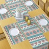 image:imageAmbesonne Horses Table Runner amp Placemats Classic Swedish Dalecarlian Coral Azure Blue Animals and Green Floral Arrangement Set for Dining Table Decor Placemat 4 pcs  Runner 16x72 Blue BurgundyPeach Cream