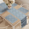 image:imageAmbesonne Horses Table Runner amp Placemats Classic Swedish Dalecarlian Coral Azure Blue Animals and Green Floral Arrangement Set for Dining Table Decor Placemat 4 pcs  Runner 16x72 Blue BurgundyRoyal Blue Orange
