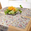 image:imageAmbesonne Horses Table Runner amp Placemats Classic Swedish Dalecarlian Coral Azure Blue Animals and Green Floral Arrangement Set for Dining Table Decor Placemat 4 pcs  Runner 16x72 Blue BurgundyRed Cream