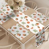 image:imageAmbesonne Horses Table Runner amp Placemats Classic Swedish Dalecarlian Coral Azure Blue Animals and Green Floral Arrangement Set for Dining Table Decor Placemat 4 pcs  Runner 16x72 Blue BurgundyBurnt Orange Fern Green
