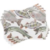 image:imageAmbesonne Horses Table Runner amp Placemats Classic Swedish Dalecarlian Coral Azure Blue Animals and Green Floral Arrangement Set for Dining Table Decor Placemat 4 pcs  Runner 16x72 Blue BurgundyMauve Sage Green