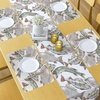 image:imageAmbesonne Horses Table Runner amp Placemats Classic Swedish Dalecarlian Coral Azure Blue Animals and Green Floral Arrangement Set for Dining Table Decor Placemat 4 pcs  Runner 16x72 Blue BurgundyMauve Sage Green