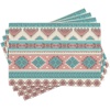 image:imageAmbesonne Horses Table Runner amp Placemats Classic Swedish Dalecarlian Coral Azure Blue Animals and Green Floral Arrangement Set for Dining Table Decor Placemat 4 pcs  Runner 16x72 Blue BurgundyPeach Cream