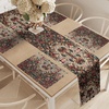 image:imageAmbesonne Horses Table Runner amp Placemats Classic Swedish Dalecarlian Coral Azure Blue Animals and Green Floral Arrangement Set for Dining Table Decor Placemat 4 pcs  Runner 16x72 Blue BurgundyRuby Laurel Green and Camel