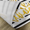 image:imageAmbesonne Live Laugh Love Place Mats Set of 4 Romantic Design Hand Drawn Stripes and Calligraphic Text Washable Fabric Placemats for Dining Table Standard Size White Yellow