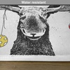 image:imageAmbesonne Moose Place Mats Set of 4 Christmas Animal Xmas Ornaments Balls Hanging from Horns Funny Noel Sketch Art Washable Fabric Placemats for Dining Table Standard Size Black and White