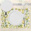 image:imageAmbesonne Nature Place Mats Set of 4 Exotic Lemon Tree Branches Yummy Delicious Kitchen Gardening Design Washable Fabric Placemats for Dining Table Standard Size Fern Green