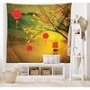 image:imageAmbesonne Oriental Tapestry Traditional Chinese Folk Hanging from Pale Fall Trees Lake Faded Nature Photo Wide Wall Hanging for Bedroom Living Room Dorm 80 X 60 Yellow Green