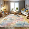 image:imageAmbesonne Pearls Decorative Rug Dotted Heart Pattern Love Themed Illustration Valentines Day Adornment Quality Carpet for Bedroom Dorm and Living Room 2 5 X 7 5 Blush Cream RedBlush Mustard Blue