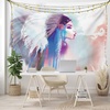 image:imageAmbesonne Tribal Tapestry Girl Smoking Traditional Clothes Abstract Watercolor Background Illustration Wide Wall Hanging for Bedroom Living Room Dorm 60 X 40 Multicolor Purple
