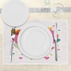 image:imageAmbesonne Valentines Day Place Mats Set of 4 Happy Valentine Day Words Love Romance Theme Abstract Image with Heart Washable Fabric Placemats for Dining Room Kitchen Table Decor Multicolor