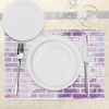 image:imageAmbesonne Wall Place Mats Set of 4 Vector Illustration of Graffiti Brick Wall Pattern Design Street Artwork Washable Fabric Placemats for Dining Room Kitchen Table Decor Violet Lavender