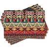 image:imageAmbesonne Ethnic Place Mats Set of 4 Classic Traditional Pattern Image Bird Flower Arrow Natural Ethnic Washable Fabric Placemats for Dining Table Standard Size Teal Red
