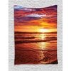 image:imageAmbesonne Hawaiian Tapestry Dramatic Picture of Sunset Over Beach Sun Rays Reflection on Sea Evening View Wall Hanging for Bedroom Living Room Dorm Decor 40 X 60 Yellow Orange