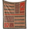 image:imageAmbesonne Letter F Throw Blanket Tribal Chevron Herringbone Pattern Indigenous Breeze from Old Times Art Flannel Fleece Accent Piece Soft Couch Cover for Adults 50 x 70 Dark Brown Caramel