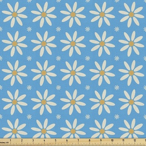 image:imageAmbesonne Donut Fabric by The Yard Pastel Colored Dessert Sweets Sprinkles and Hearts Valentines Day Theme Print Decorative Fabric for Upholstery and Home Accents 1 Yard Pink WhiteAzure Blue
