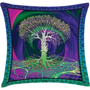 image:imageAmbesonne Flower Throw Pillow Cushion Cover Retro Romantic Rose Petal with Rain Water Drops Valentines Love Picture Decorative Square Accent Pillow Case 18 X 18 White and BlackPurple Fuchsia