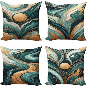 image:imageAmbesonne Flower Throw Pillow Cushion Cover Retro Romantic Rose Petal with Rain Water Drops Valentines Love Picture Decorative Square Accent Pillow Case 18 X 18 White and BlackJade Green and Amber