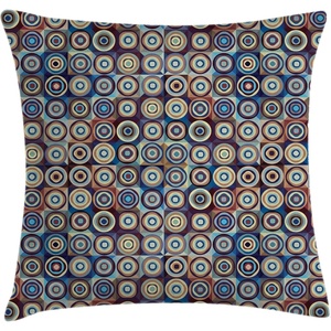 image:imageAmbesonne Flower Throw Pillow Cushion Cover Retro Romantic Rose Petal with Rain Water Drops Valentines Love Picture Decorative Square Accent Pillow Case 18 X 18 White and BlackBlue Umber