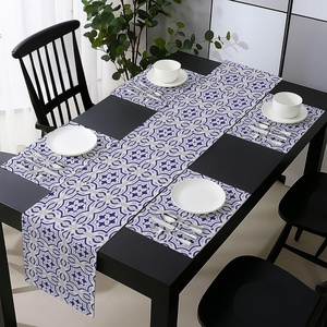 image:imageAmbesonne Horses Table Runner amp Placemats Classic Swedish Dalecarlian Coral Azure Blue Animals and Green Floral Arrangement Set for Dining Table Decor Placemat 4 pcs  Runner 16x72 Blue BurgundyViolet Blue