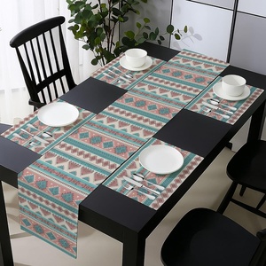 image:imageAmbesonne Horses Table Runner amp Placemats Classic Swedish Dalecarlian Coral Azure Blue Animals and Green Floral Arrangement Set for Dining Table Decor Placemat 4 pcs  Runner 16x72 Blue BurgundyPeach Cream