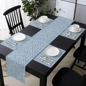 image:imageAmbesonne Horses Table Runner amp Placemats Classic Swedish Dalecarlian Coral Azure Blue Animals and Green Floral Arrangement Set for Dining Table Decor Placemat 4 pcs  Runner 16x72 Blue BurgundyBlue White