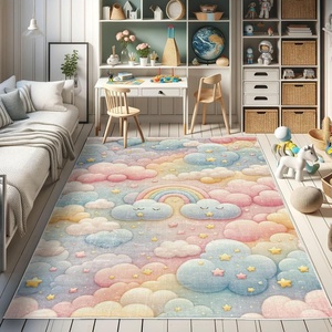 image:imageAmbesonne Pearls Decorative Rug Dotted Heart Pattern Love Themed Illustration Valentines Day Adornment Quality Carpet for Bedroom Dorm and Living Room 2 5 X 7 5 Blush Cream RedBlush Mustard Blue